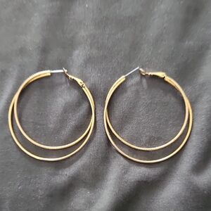 Lia Sophia Gold Hoop Earrings